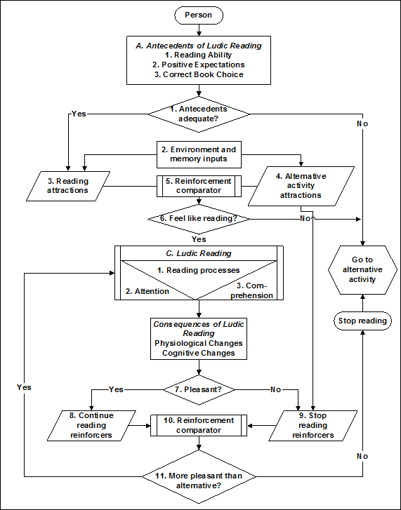 Figure 2: Nell's Motivational Model of Ludic Reading